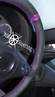 Pour 06-11 Mercedes ML W164 Perforé Housse Volant Cuir + Violet Bracelet