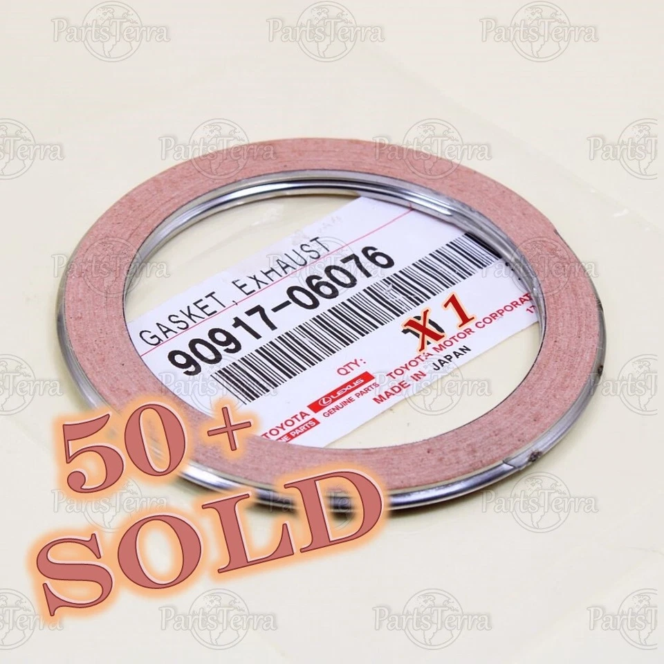 90917-06076 Junta Conector Tubo de Escape Original Nuevo Toyota LEXUS - 1 PIEZA Foto 1 de 4