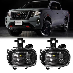 LED Pair Fog Light DRL For Nissan Navara Frontier NP300 2020 2021 2022 - Picture 1 of 12