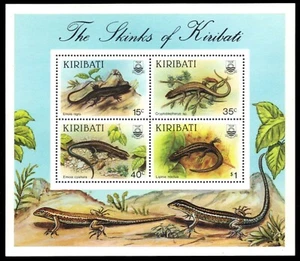 KIRIBATI 494a - Skinks of Kiribati "Hoja de recuerdo" (pb56415) - Imagen 1 de 1