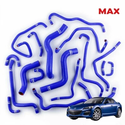 For Mazda RX-8 RX8 1.3L SE3P 13B-MSP Silicone Radiator Hose 2003 2004 2005-2011 - Image 1 of 4