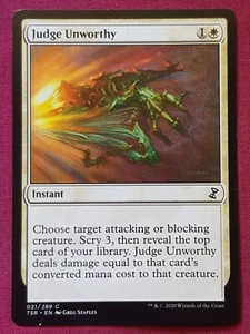 Magic The Gathering TIME ESPIRAL REMASTERIZADO JUEZ INDIGNO tarjeta blanca Magic The Gathering - Imagen 1 de 2
