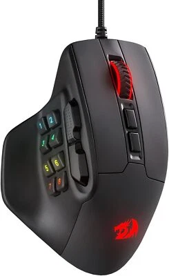 REDRAGON M811 AATROX MMO Gaming Mouse, 15 Programmable Buttons Wired RGB - Image 1 of 4
