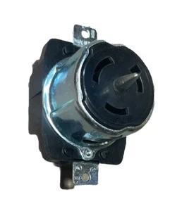 🔥(AN) Hubbell CS8269 50A Presa Twist-Lock 2P 3W 250V AC Nero, Resistente - Foto 1 di 7
