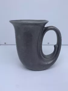 VINTAGE PEWTER HORN SHAPED BEER MUG 5" METAL TANKARD CUP - Picture 1 of 5