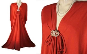 VINTAGE LUCIE ANN BEVERLY HILLS GRECIAN GODDESS DRESSING GOWN EVENING GOWN - Picture 1 of 12