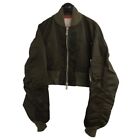 Used Sacai Nylon Twill Short Ma-1 Jacket Green Size - 060324