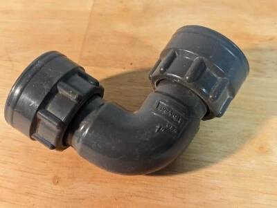 Lot of 2 New 1" MA0603-010 PVC MANIFOLD 90 ELBOWs SWIVELXSWIVEL  SPEARS Sch 80 - Image 1 of 2