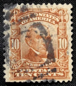 US Stamps Scott #307 ~ 1903 10c Webster RL09 - Picture 1 of 1