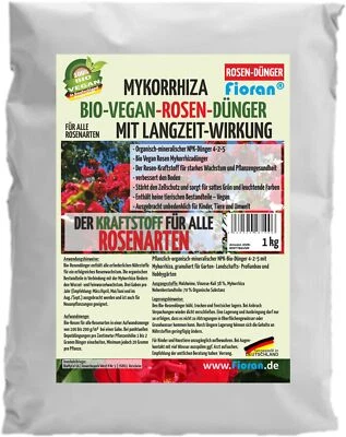 Fioran® Bio Rosendünger Mykorrhiza Vegan Langzeitwirkung 1 5 15kg DE Herstellung - Bild 1 von 3