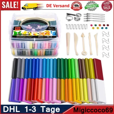 MARKENLOS 46 Farben Fimo Soft Polymer Ton Ofen Clay Modellierung Knete Modelliermasse Kit