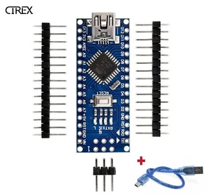 Arduino Nano 3.0 Atmel ATmega328 Mini-USB Board with USB Power Cable Compatible - Picture 1 of 8