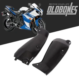 2009-2014 For Yamaha YZF-R1 Carbon Fiber Side Panel Upper Dash Air Tube Ram Cowl - Picture 1 of 12