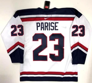 ZACH PARISE 2005 WORLD CHAMPIONSHIPS TEAM USA NIKE JERSEY MINNESOTA WILD NEW - Picture 1 of 1