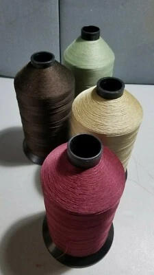 1 POUND SPOOL/BONDED NYLON THREAD/Z 69/3 Ply/Tex 70/Leather/Topstitch/Upholstery - Image 1 of 2