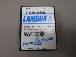 Lambda PM20-48S08 Low Profile DC/DC Converter NEW - Picture 1 of 3