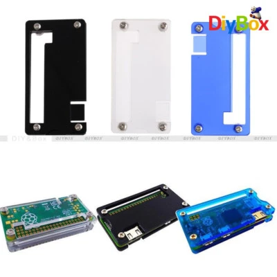 Custodia trasparente Raspberry Pi acrilico zero guscio custodia acrilica protezione blu BLK - Immagine 1 di 4