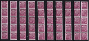 Germany 1954 Heuss 5pf Wholesale 10 Coil Strips of 5 With Black Number MNH - Picture 1 of 1