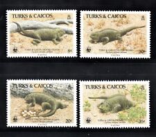 VT64 TURKS & CAICOS ISLANDS #710-713 STAMPS - MINT OG NH $18.00 ~ IGUANA/REPTILE