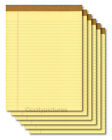 (6) 8.5 "x 11" (100) Sheet Yellow Writing Paper Note Pads - Made in USA - New
