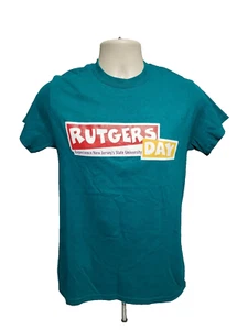 Rutgers Day Experience New Jerseys State University Adult Small Cyan TShirt - Picture 1 of 9