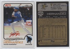 2022 Topps Heritage Special Edition Red Ink /73 Yonny Hernandez Rookie Auto RC