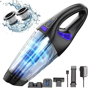 Handheld Car Vacuum Cordless, 18000Pa 160W Car Vacuum Cleaner LED HEPA Filter - Picture 1 of 8