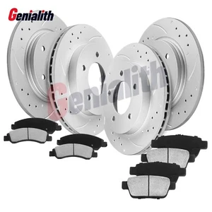 For 2016-2018 Mazda CX-3 Front Rear Drilled Disc Brake Rotors Brake Pads Kits - Picture 1 of 12