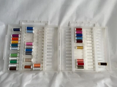 Sulky Embroidery Slimline Sewing Thread Assortment 942 Rayon 31 Storage Box - Image 1 of 4