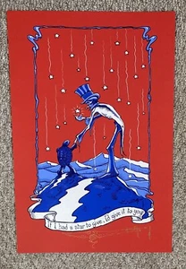 GRATEFUL DEAD IF I HAD THE WORLD TO GIVE BIFFLE KUNSTDRUCK ORIGINAL SIEBDRUCK - Bild 1 von 2