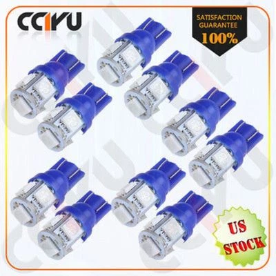 10X Ultra Azul T10 194 921 168 Bombilla LED Matrícula Instrumento Panel Luces Foto 1 de 4