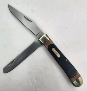Schrade Old Timer 95OT 2 Blade Folding Trapper Pocket Knife - Picture 1 of 8
