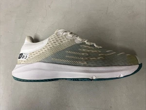 Wilson Kaos 03 Tennis Court Shoes WRS326130 White Blue Green Women’s Size 5.5 - Picture 1 of 12