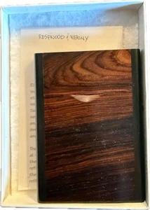 Elliot Landes Writing Wooden Ink Cartridge Refill Box Rosewood And Ebony Case - Picture 1 of 8