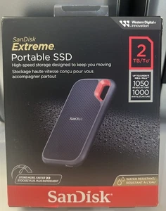 SSD externe portable SanDisk 2 To jusqu'à 1050 Mo/s (SDSSDE61-2T00-G25) - Photo 1/4