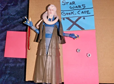 Star Wars TVC Negro Retorno del Jedi 40º Babero Fortuna Jabba Hutt 6" ROTJ x13 Foto 1 de 4