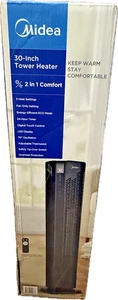 Midea 30 In Ceramic Tower Heater, Overheating Protection, 3 modes, Black - Picture 1 of 1