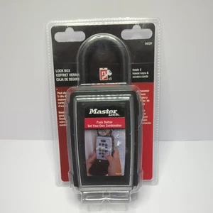 Master Lock 5422D Lock Box Combination Push Button Portable Key Safe - Picture 1 of 2