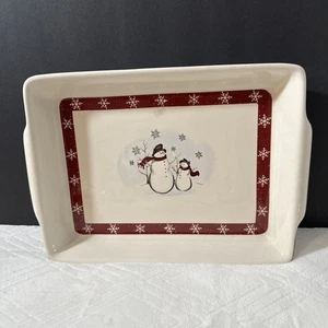 Plato para hornear muñecos de nieve de gres Royal Seasons 13 X 9 - Imagen 1 de 9