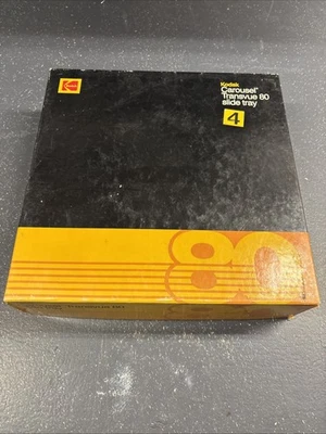 Bandeja Deslizable Kodak Carousel Transvue 80 con Caja y Papeleo De Colección Limpia Foto 1 de 2