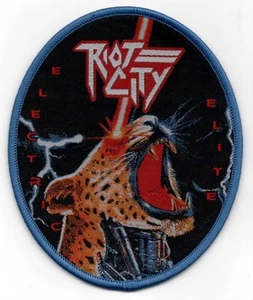 RIOT CITY - ELECTRIC ELITE - WOVEN PATCH - BLUE BORDER - LIMITED - Bild 1 von 1