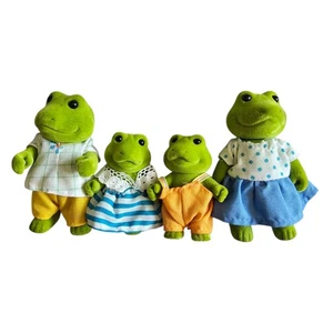Sylvanian Families Style Barenwald Forest Full Set Frogs Vintage Calico - Picture 1 of 8