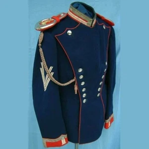 New British Military Officer Men's Navy Blue Wool Jacket Coat - Picture 1 of 3