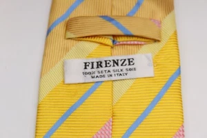 467) FIRENZE  MEN'S TIE 100%  SILK MADE IN ITALY - Picture 1 of 4
