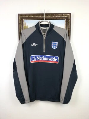 Vintage Umbro England Football Sweatshirt Soccer Track Track Train Warm Sz M - Image 1 of 4