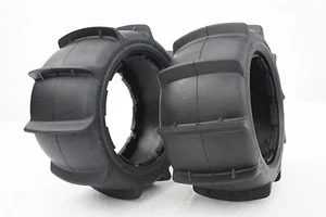 Rear sand tires tyre set for HPI KM ROVAN 1/5 Baja 5B 2pcs - Picture 1 of 1