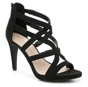 $75 Kelly & Katie KINSLEY Tacones Sandalias Tacones Zapatos de salón ~ Negro NUEVO Talla 6 - Imagen 1 de 7