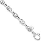 Sterling Silver Rhodium-plated Polished Fancy Link Bracelet