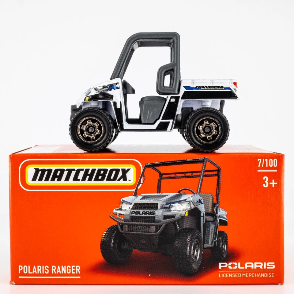 2024 Matchbox Power Grabs #7 Polaris Ranger WHITE | FSB - Image 1 of 1