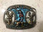 Vintage Great American Buckle Company Hunting An American Tradition Belt Buckle